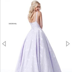 Purple- high quality- prom dress- Sherri hill